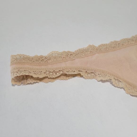 Jenni Women's Lace-Trim Thong Underwear Panties Chai NWT Size XL - Picture 3 of 5